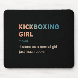 Alfombrilla De Ratón Definición de chica de kickboxing Amante del kickb