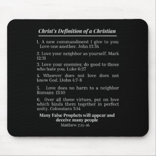 Alfombrilla De Ratón Definición de Cristo de un versículo de la Biblia 