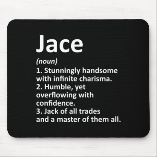 Alfombrilla De Ratón Definición de Jace Nombre Personalizado Cumpleaños