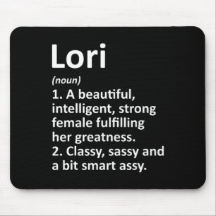 Alfombrilla De Ratón Definición de Lori Nombre Personalizado Navidad Di