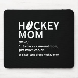 Alfombrilla De Ratón Definición de Mamá de Hockey Jugadora de Hockey so