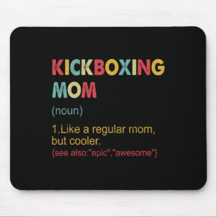 Alfombrilla De Ratón Definición de mamá de kickboxing mujeres arte marc