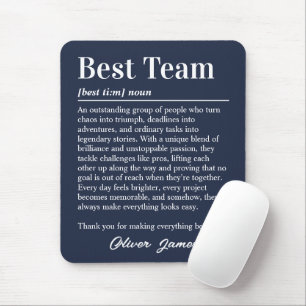 Alfombrilla De Ratón Definición de Mejor Equipo Personalizada Profesion