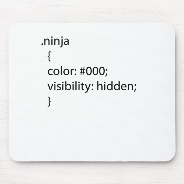 Alfombrilla De Ratón Definición de Ninja css (Frente)
