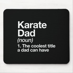 Alfombrilla De Ratón Definición de Papá de Karate Divertido Deporte Art