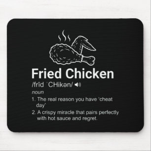 Alfombrilla De Ratón Definición de Pollo Frito Diccionario Divertido Su