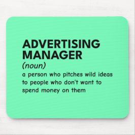 Alfombrilla De Ratón Definición de Quirky Marketing Manager