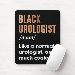 Alfombrilla De Ratón Definición de Urólogo Negro Divertido Médico de Ur
