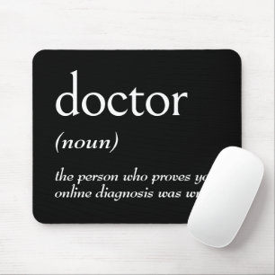 Alfombrilla De Ratón Definición del diccionario para DOCTOR