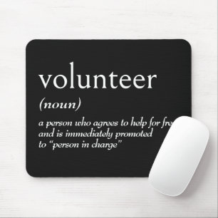 Alfombrilla De Ratón Definición del diccionario para VOLUNTARIO
