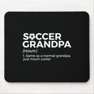 Alfombrilla De Ratón Definición divertida de abuelo de fútbol