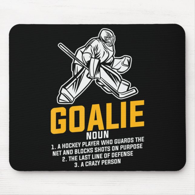 Alfombrilla De Ratón Definición divertida de jinete de hockey sobre hie (Frente)