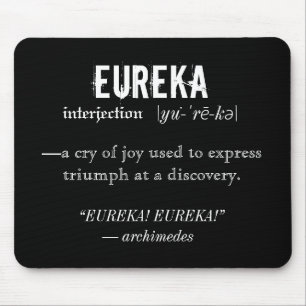 Alfombrilla De Ratón Definición Eureka Arquímedes Principales Ciencia
