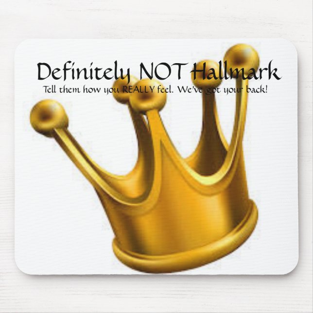 Alfombrilla De Ratón Definitivamente NO Hallmark Mousepad (Frente)