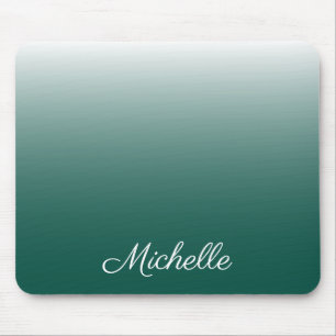 Alfombrilla De Ratón Degradado oscuro personalizado verde
