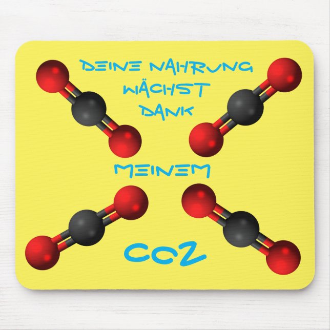 Alfombrilla De Ratón Deine Nahrung lebt dank meinem CO2 (Frente)