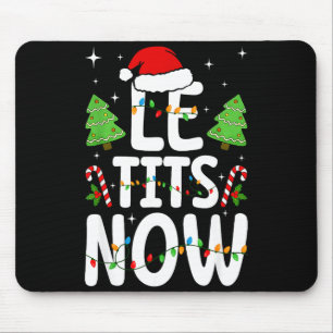 Alfombrilla De Ratón Deja que ahora caiga la nieve Divertida Navidad In