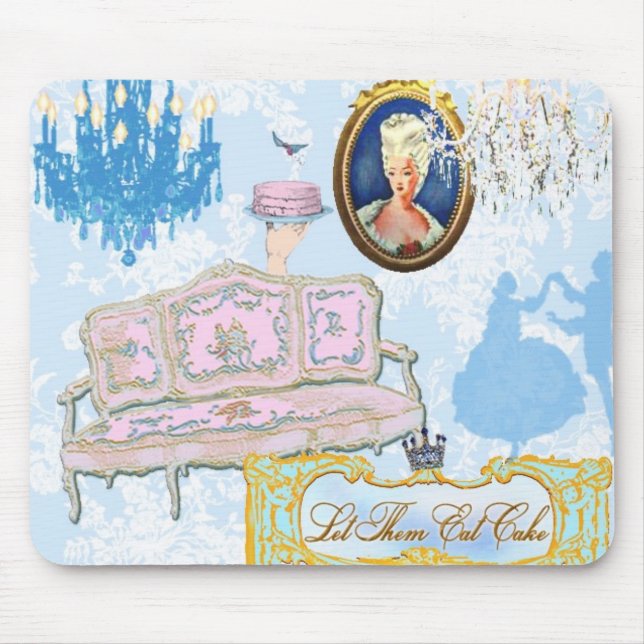 Alfombrilla De Ratón Déjelos comer la torta Mousepad - modificado para (Frente)