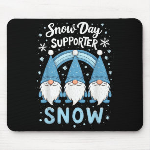 Alfombrilla De Ratón Dejemos que nieve Día de nieve, protector azul de