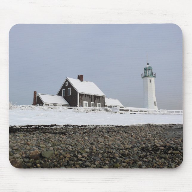 Alfombrilla de ratón del faro de Scituate (Frente)