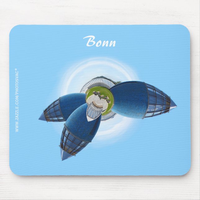 Alfombrilla de ratón del planeta Bonn (Frente)