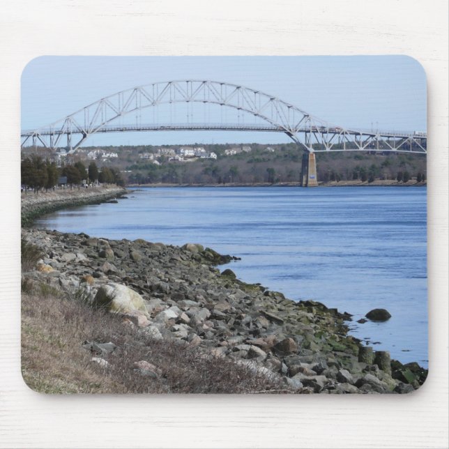 Alfombrilla de ratón del puente de Bourne Cape Cod (Frente)