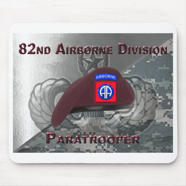 Alfombrilla de ratón del regalo de la 82ª División (Frente)