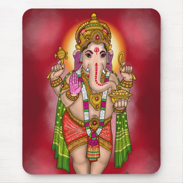 Alfombrilla de ratón del Señor Ganesha (Frente)