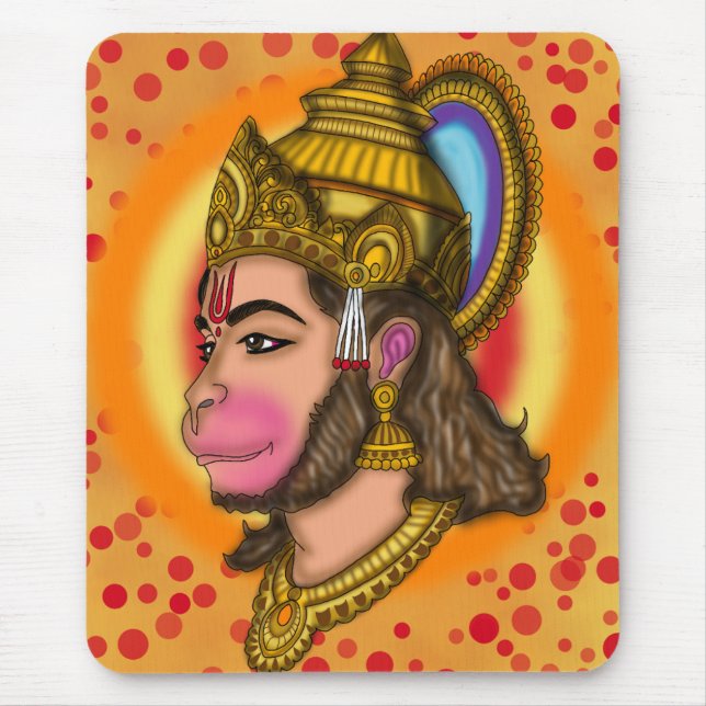 Alfombrilla de ratón del Señor Hanuman (Frente)