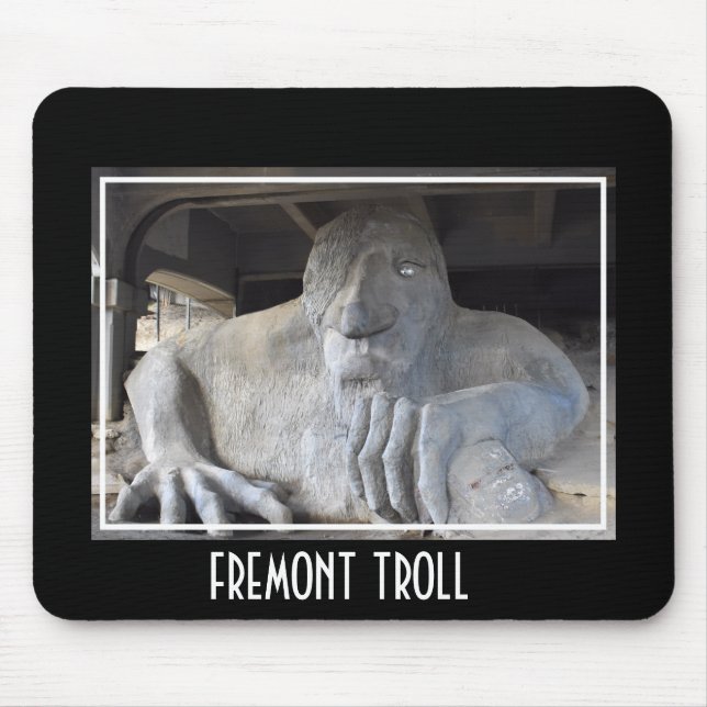 Alfombrilla de ratón del troll Fremont de Seattle (Frente)