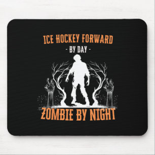 Alfombrilla De Ratón Delantero de Hockey sobre Hielo de Día Zombie de N