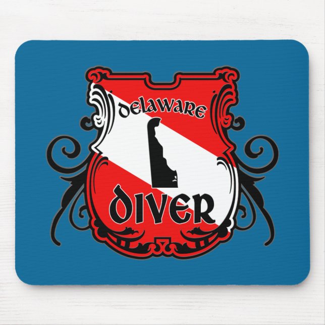 Alfombrilla De Ratón Delaware Diver (Frente)