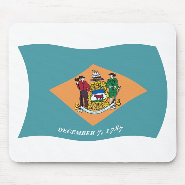 Alfombrilla De Ratón Delaware Flag Mousepad (Frente)
