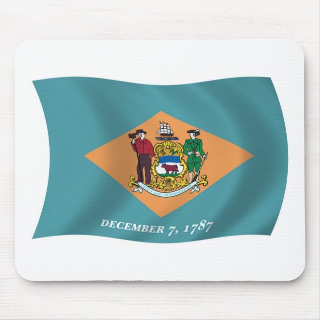 Alfombrilla De Ratón Delaware Flag Mousepad (Frente)