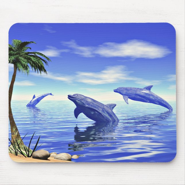 Alfombrilla De Ratón Delfines (Frente)