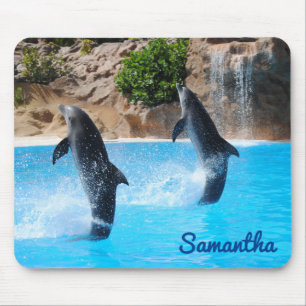 Alfombrilla De Ratón Delfines Bailarines Vida Marina