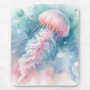 Alfombrilla De Ratón Delicada acuarela rosa