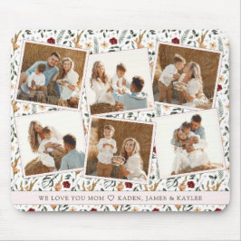 Alfombrilla De Ratón Delicado Día de la Madre con el Floral Scrapbook