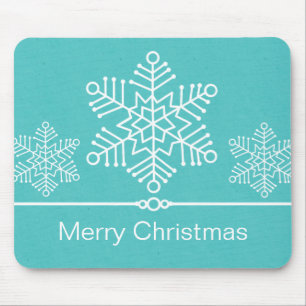 Alfombrilla De Ratón Delicados Navidades de Snowflakes Mousepad