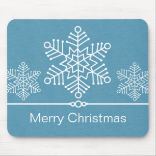 Alfombrilla De Ratón Delicados Navidades de Snowflakes Mousepad