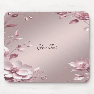 Alfombrilla De Ratón Delicate Pink Floral Mousepad