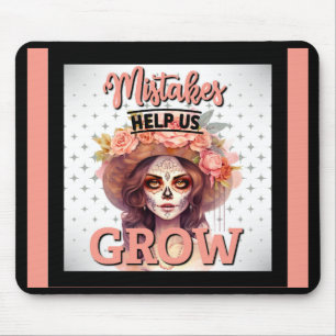 Alfombrilla De Ratón Delicias de cráneo de azúcar rosa