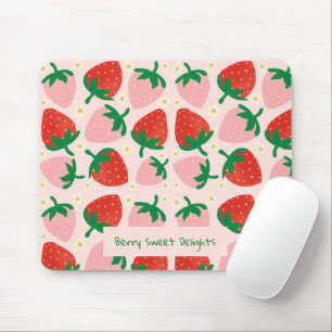 Alfombrilla De Ratón Delicias Dulces de Frutas  Rosa Suave