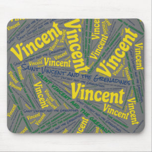 Alfombrilla De Ratón Deliciosa bandera de San Vicente y las Granadinas