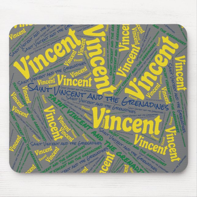 Alfombrilla De Ratón Deliciosa bandera de San Vicente y las Granadinas (Frente)