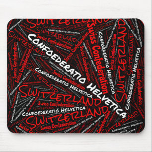 Alfombrilla De Ratón Deliciosa bandera de Suiza Colores patrióticos