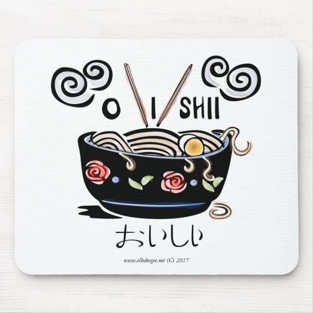 Alfombrilla De Ratón Delicioso fideos Mousepad (Frente)