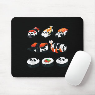 Alfombrilla De Ratón Delicioso Sushi de Panda Adorable Abrazo Maki Aman