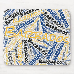Alfombrilla De Ratón Deliciosos colores de bandera de Barbados patrióti