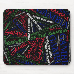 Alfombrilla De Ratón Deliciosos colores de bandera de Gambia patriótico